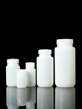 White HDPE-PP Plastic Reagent Bottle